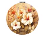 Taskespejl; vintage flora - sødt lille makeup spejl til tasken 